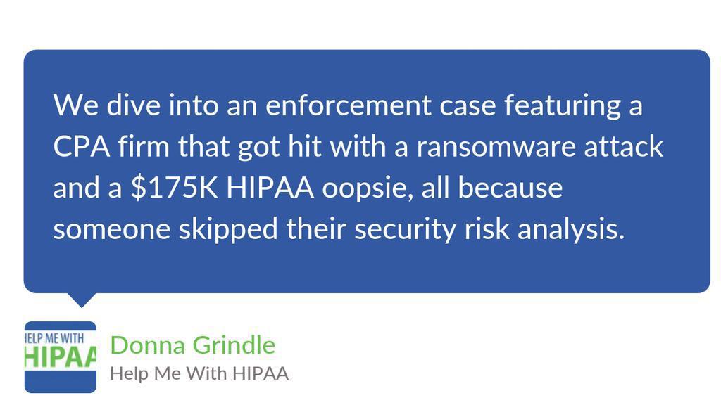 “We’ll just sign the BAA and move on.” Famous last words of too many business associates.

Read and listen 👉 lttr.ai/AmhRr

#InfoSec #HIPAA