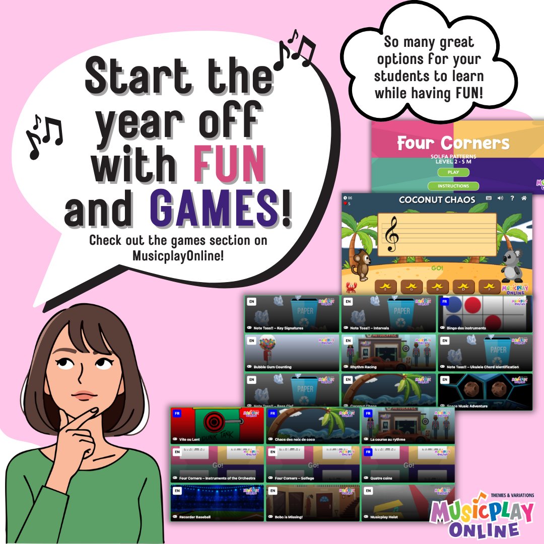 🎵Learning sticks when students are having FUN.
Kick off the year with engaging music games on MusicplayOnline!🎉

#musicplay #musiced #musicplayonline