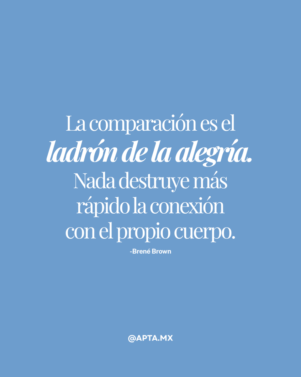 APTA_mx's tweet photo. 📌 La comparación nos roba más que la alegría:
Nos aleja de nuestro cuerpo, nos desconecta de nuestra historia, y nos atrapa en estándares ajenos.
Cada cuerpo tiene un camino distinto, un ritmo distinto y necesidades distintas. https://t.co/PGkJ7Ccn1u
