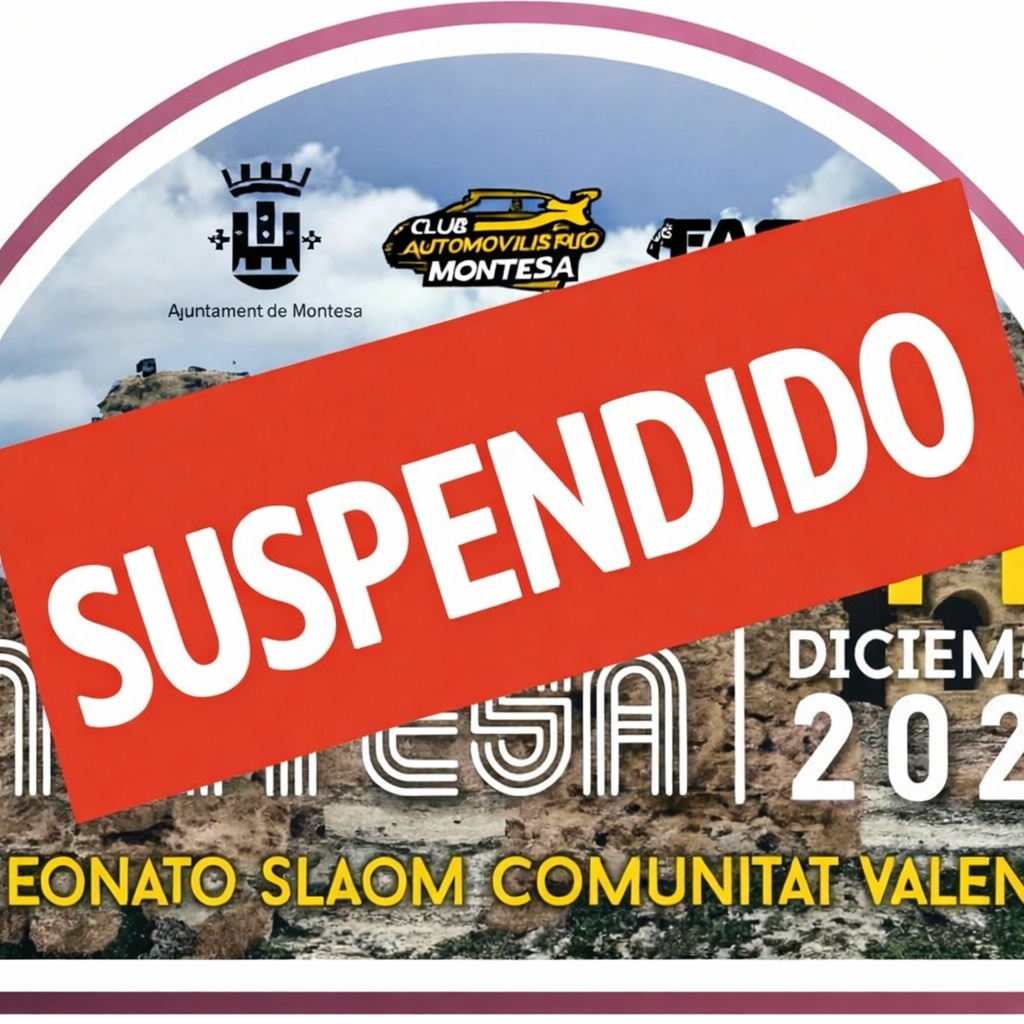 SUSPENSIÓN DEFINITIVA SLALOM DE MONTESA -  fedacv.com/suspension-def…
