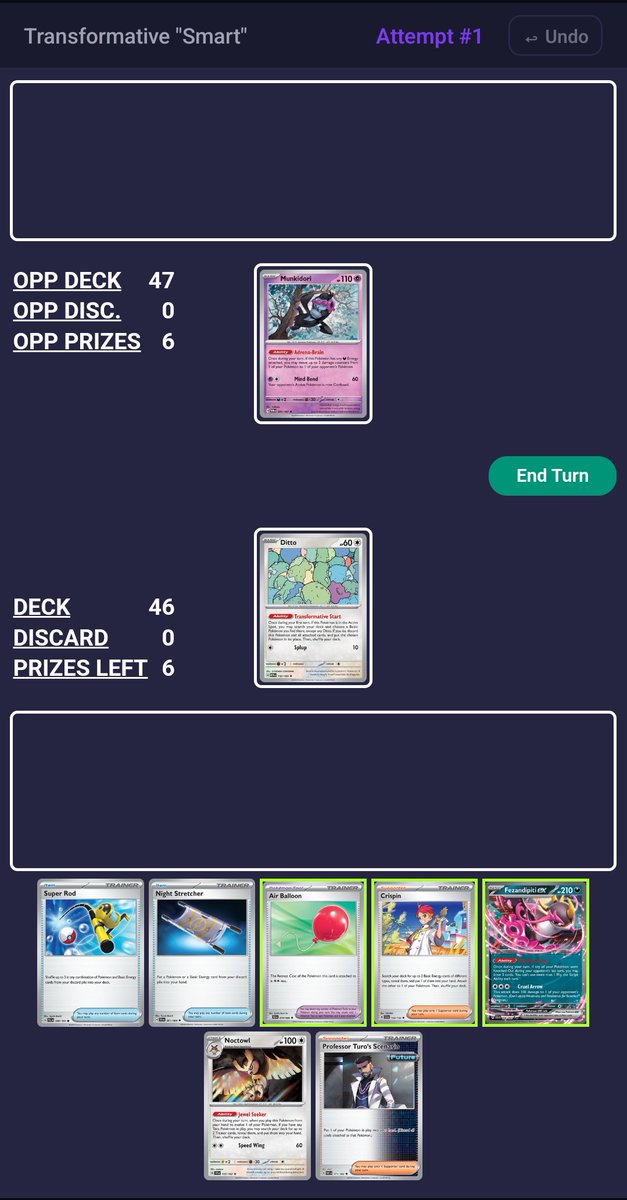 PrizeMapTCG's tweet image. Yes, the actions you need to complete for today's featured puzzle are 100% legal. 

Yes, fewer than 10% of attempts have been successful so far.

Yes, we are *very* proud of Ditto.

Yes, more new puzzles are coming tomorrow.

prizemap.app to download and try it out!