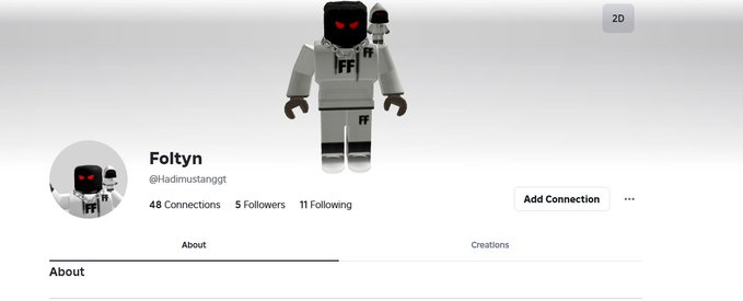 dee_squirrel's tweet photo. @Roblox ⚠ WARNING: This player is falsely claiming to be the real Foltyn. He also attempted to say the N word and explicitly stated that he disrespects people with mental disabilities https://t.co/hntuYJE4XK