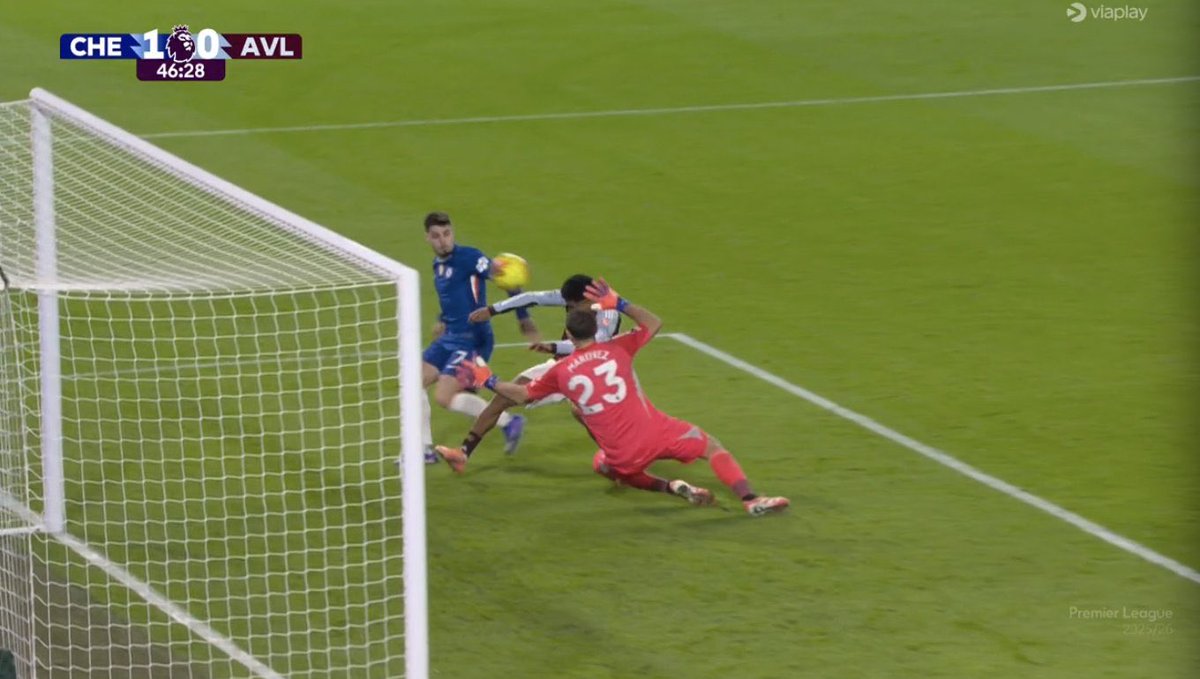 Blue_Danny_'s tweet image. Stuart Atwell with the Villa assist. Horrific officiating again! 

Natural position apparently…