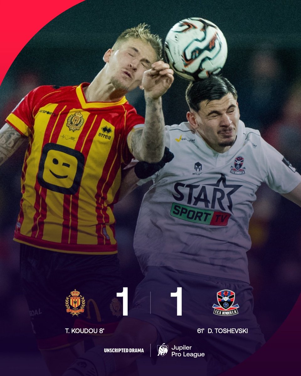 ProLeagueBE's tweet photo. A lot of chances and intensity in Mechelen, but no winners. 😮💨
#jupilerproleague #kvmden https://t.co/S1gKlsUeh9