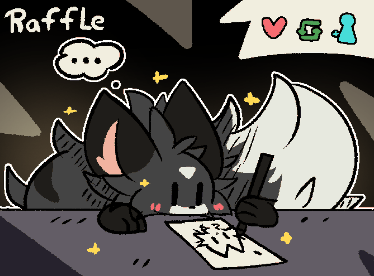 JadePaw06's tweet image. ✨Raffle Open✨
For reach 2.5k followers
Prizes: 2 half-body ✨
Show me your OC so I can try to draw it for you

How to enter:
-Heart❤️ , follow and RT🔁
-Send a ref of your character (SFW or NSFW) 

2 Winners✨(If there are only a few)
But if I see a lot of participation👀, I…