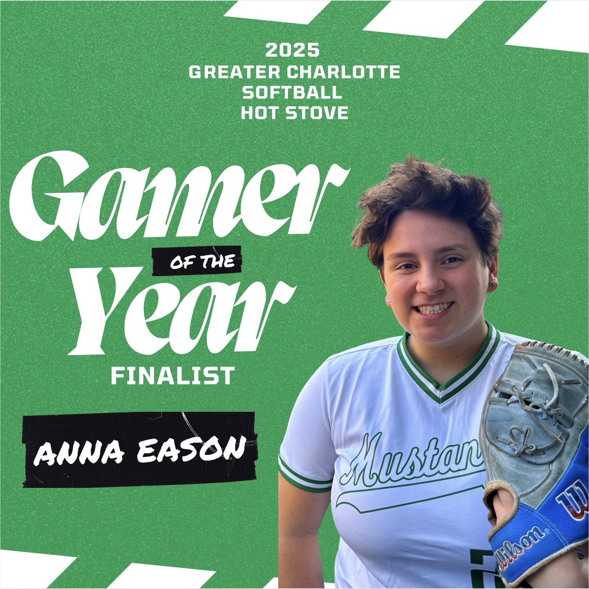 Amazed and honored to be selected as a finalist for the Greater Charlotte <a href="/HotStoveDinner/">Hot Stove League Baseball and Softball Awards</a> Gamer of the Year! Thank you <a href="/SCSportsReport/">Tripp Roakes</a> for the nomination!
<a href="/TheParkSoftball/">The Park Softball</a> 
<a href="/MyersParkHS/">Myers Park High</a> <a href="/MaxPreps/">MaxPreps</a> <a href="/FCHearn/">Firecrackers NC Hearn</a> <a href="/CoachCarriker/">Coach Carriker</a> <a href="/ritalynngilman/">Rita Lynn Gilman</a>
