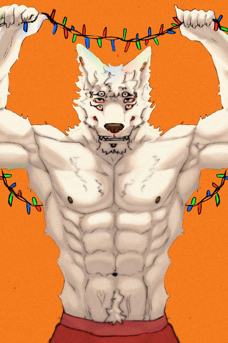 Christmas lights 
#furry #furryart #furryartists #furrybara