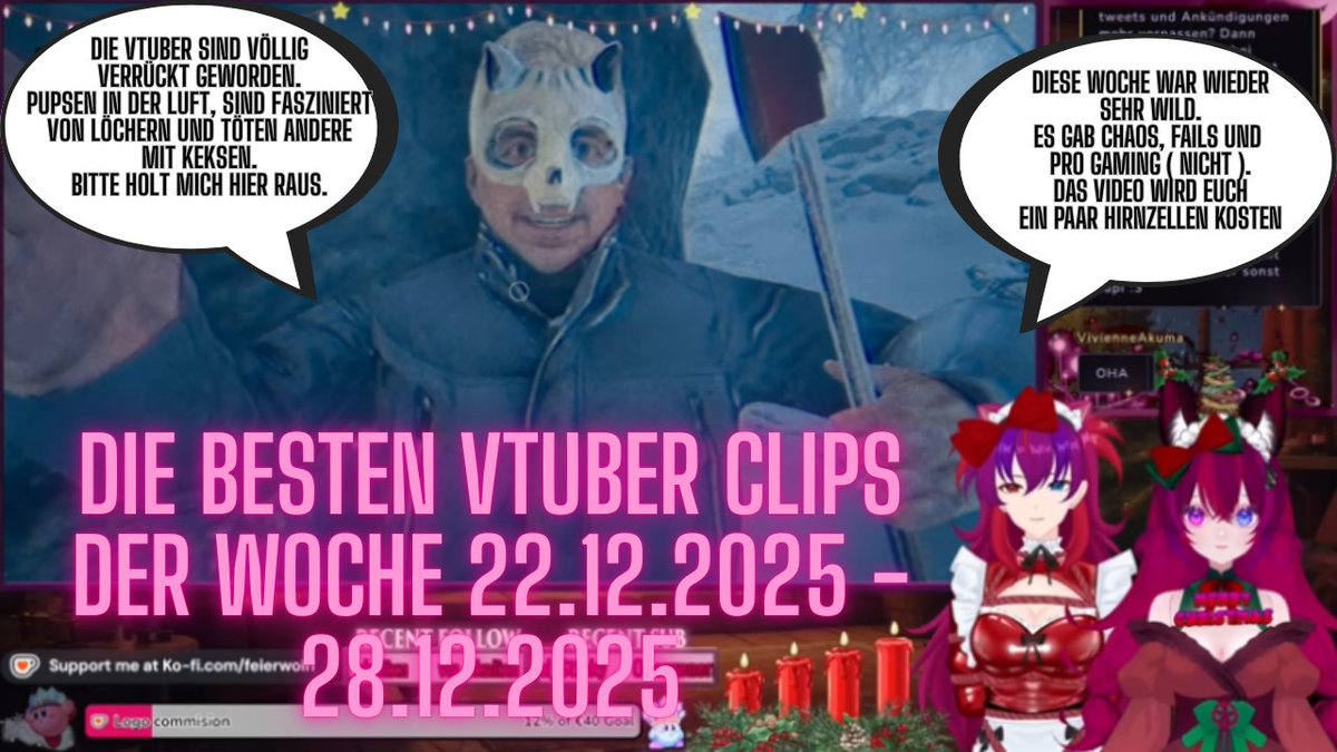 #GERVtuber #twitch
Die Besten Clips der Woche
Featuring: <a href="/NoctusVT/">Noctus✨Dokomi 2026✨</a>, <a href="/NorikoSpielt/">NorikoSpielt | Vtube | Für Fipsch, gegen Seemöwen!</a>, <a href="/Darling_trap/">Darling 🌸 (ger/eng Vtuber)</a>, <a href="/personatuslupum/">personatus lupum</a>, <a href="/PixelGal_/">PixelGal 🩵 / VTuber🩵</a>, <a href="/Prinzessin_Aria/">Prinzessin Aria 👑✨GERVtuber</a>, <a href="/roterdrache611/">Roter Drache</a>, <a href="/SalxiArt/">Salxi | GerVTuber ✨🌙</a>, <a href="/SetheGalenea/">Sethe | GerVtuber | Dokomi 2026</a>, <a href="/SkahmirOfficial/">Skahmir | 🌱 | GERVtuber</a>, <a href="/StormViserion/">🌪Storm🌪</a>, <a href="/STUPIDLINI/">stupidlini | vtuber 🫧🦈</a> &amp; <a href="/sweety_vtuber/">Sweety 🐩🍰 Vtuber 💕</a>  

youtu.be/-J3_Y-Ezugw