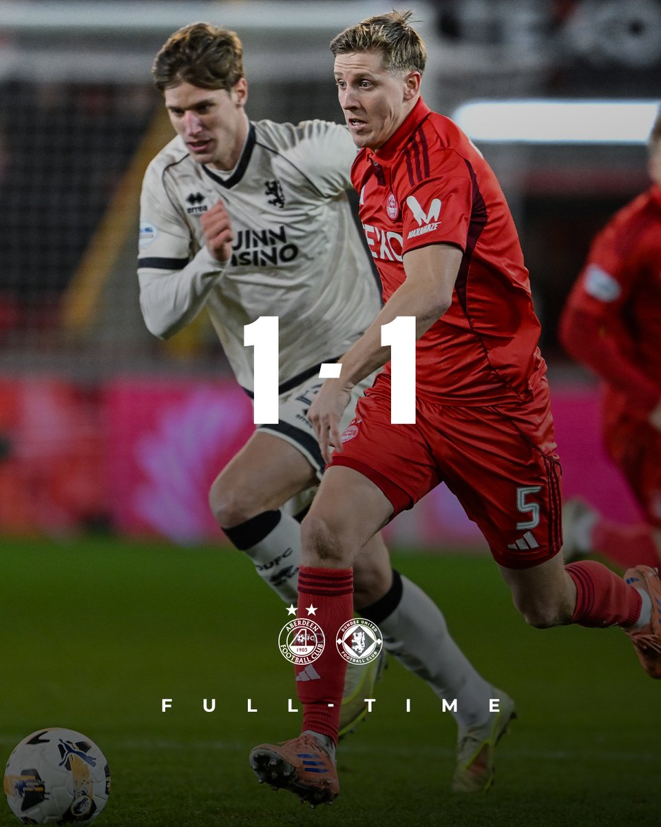 AberdeenFC's tweet image. Full-Time | A point at Pittodrie.