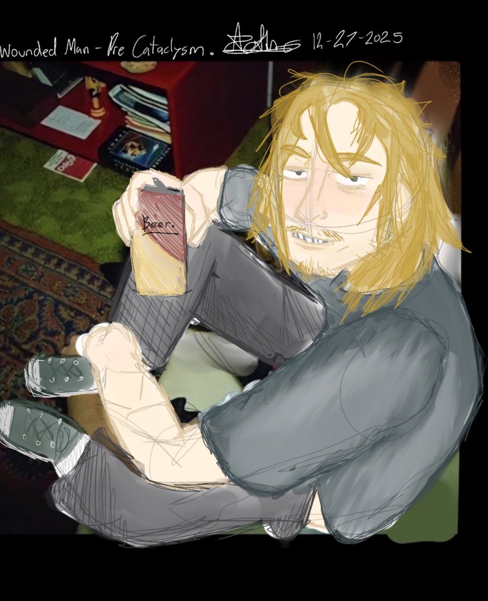 bl00dy_vampirez's tweet photo. wounded man pre cataclysm stuff…
I did in fact use kurt cobain as the reference/background
ough I’m not a fan of my art but wounded man keeps me drawing
#noimnotahuman #ninah #woundedman https://t.co/bBsn0SAVe6