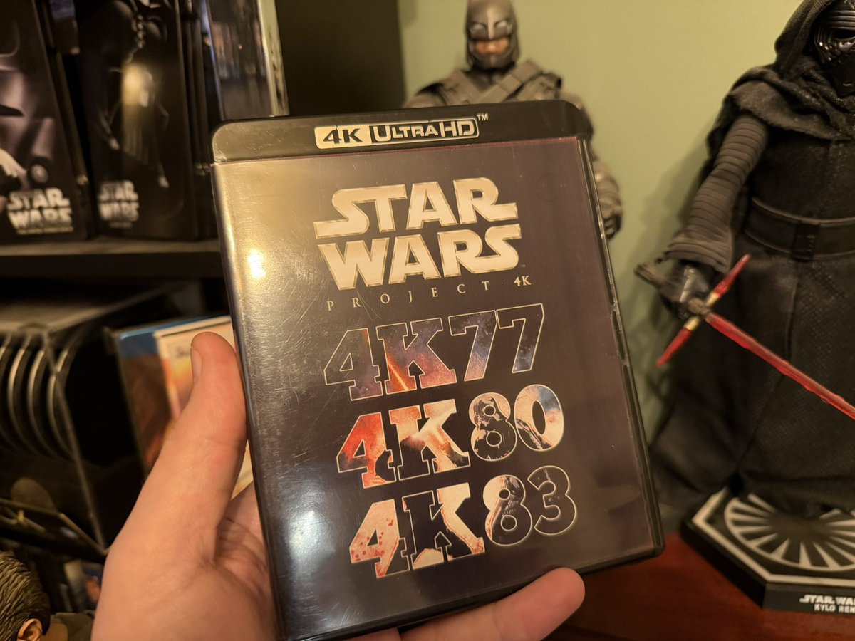 the4kCollectivE's tweet image. Saturday night and it’s time to finish off the trilogy with 4K83. Star Wars VI Return Of The Jedi.