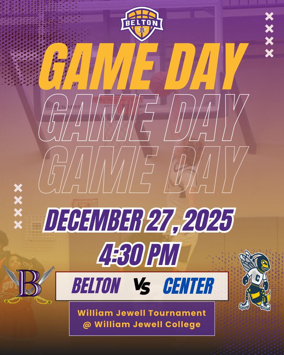 Its Gameday!! Belton vs. Center in the first round of the William Jewel Tournament.  See you today at 4:30 at William Jewel College.