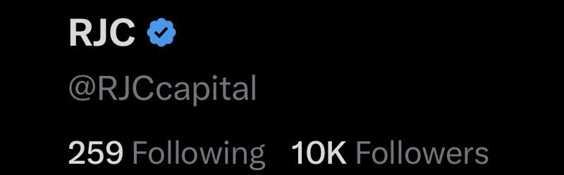 RJCcapital's tweet image. Thank you for 100,000 followers guys!! Do you think I’ll finally hit a million in 2026 ??