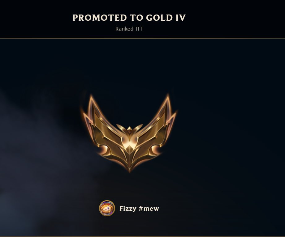 might be severely depressed but at least I’m gold in tft