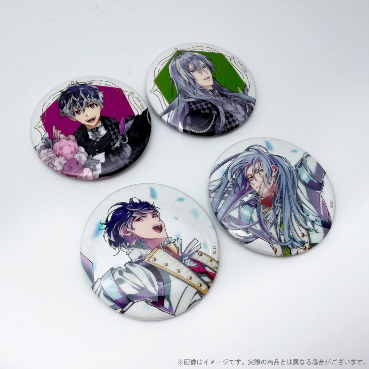 缶バッジセット イベントグッズ紹介】 缶バッジセット 各種（A／B） 10周年ビジュアル