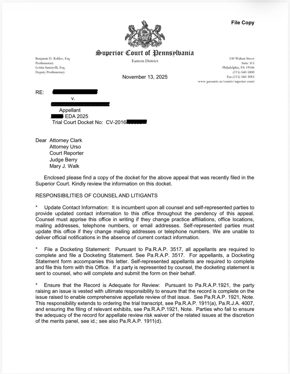 LucasAClark4's tweet photo. Happy Holidays everyone!

MUSI, MATTSON, DAUBENBERGER &amp; CLARK, LLP’s Family Law Division is currently in midst of 3 appeals to Superior Court of Pennsylvania- 2 Children’s Fast Track as Appellees and 1 divorce/equitable distribution/counsel fees matter as Cross-Appellants. https://t.co/UQ0BvWBnaa