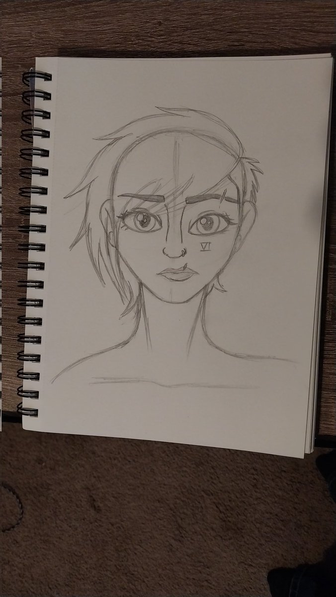 Vampire_Logic12's tweet photo. Putting my new art desk and new sketchbook to use :3

#Arcane #ViArcane #ArcaneVi #WIP https://t.co/JHgn47eSAB
