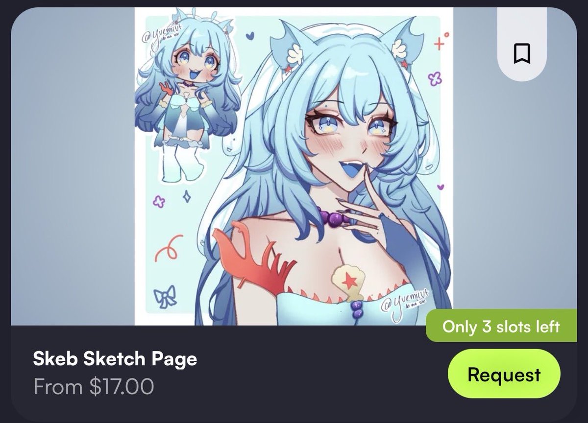 YuemiVT's tweet image. sketch pages are open! 

if you have a current skeb commission with me, expect a sketch or render update via dm later today or over the next few days! i’m finishing up most of them 🩵

#VGen #VGenOpen #VGenComm
