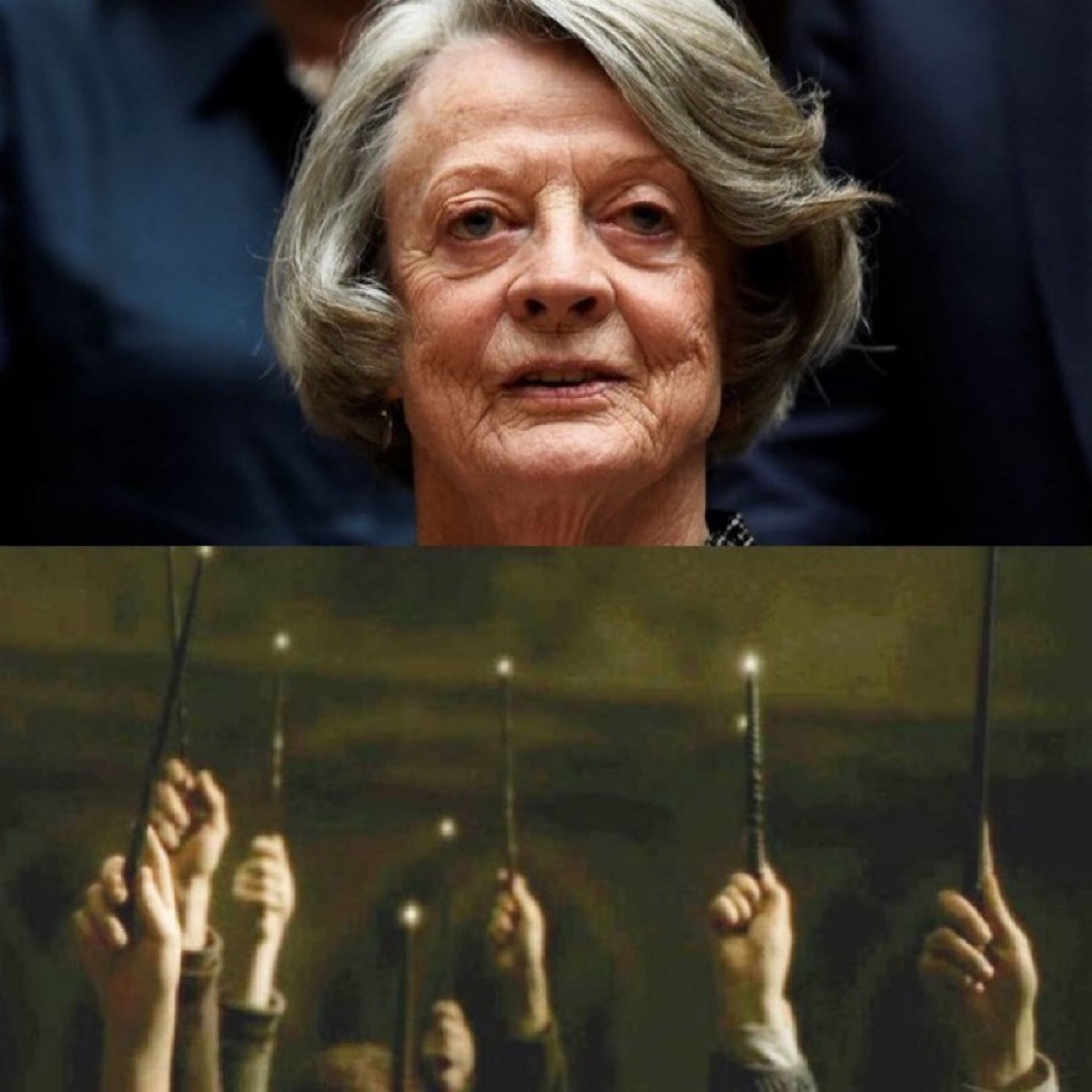 TheDailyHPotter's tweet image. Wands up to the best teacher at Hogwarts 🪄 

Farewell, Maggie Smith 🥺