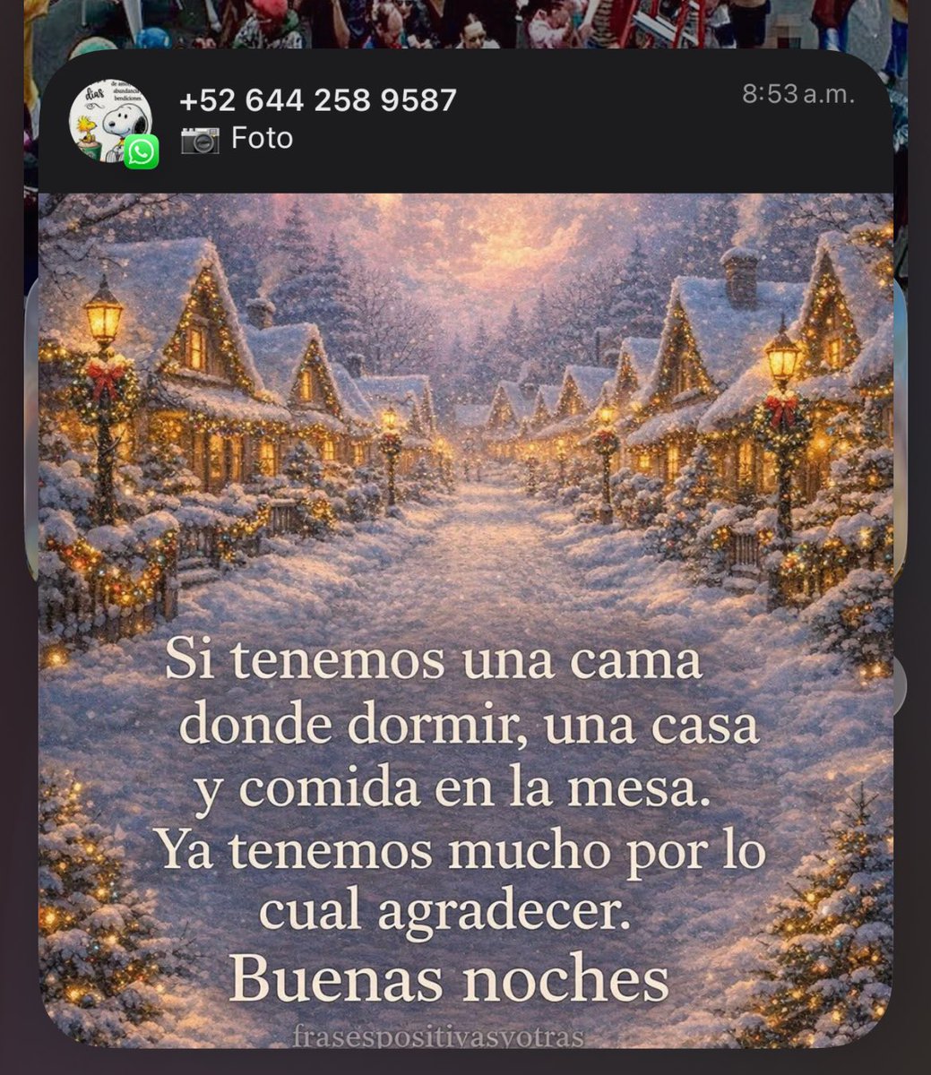 La quiero mucho persona extraña que tiene mi número y de vez en cuando me envía oraciones