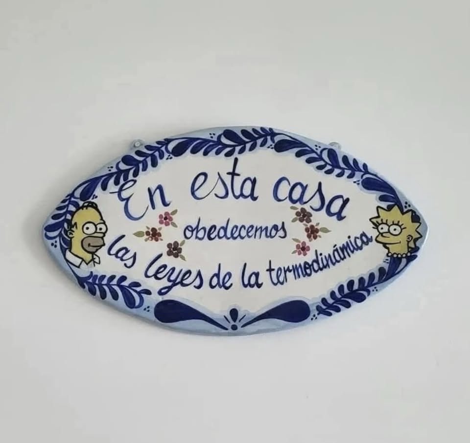 En esta cuenta obedecemos las leyes de la termodinámica 👇