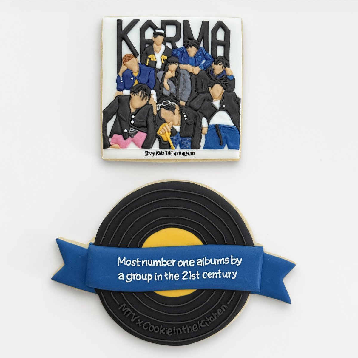 MTV's tweet image. To break a massive record with 'KARMA' – and then break it again three months later? That's the power of @Stray_Kids and STAYS 🫶

🍪: (IG) cookieinthekitchen • #MTVxCookieInTheKitchen