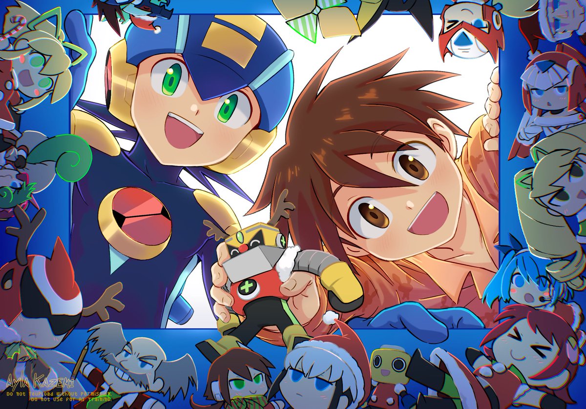 Happy Holidays, everyone!! 🎉🎁❄️ #MegaManEXE #ロックマンエグゼ