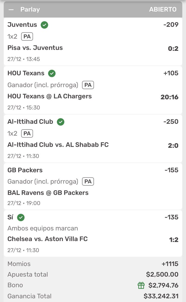 $3000 entre los RT Y ❤️ si ganamos nuestro parley PREMIUM +1115

Dependemos de 🧀🧀🧀🧀

#GoPackGo 🤯🐨

VAMOOOOOS
