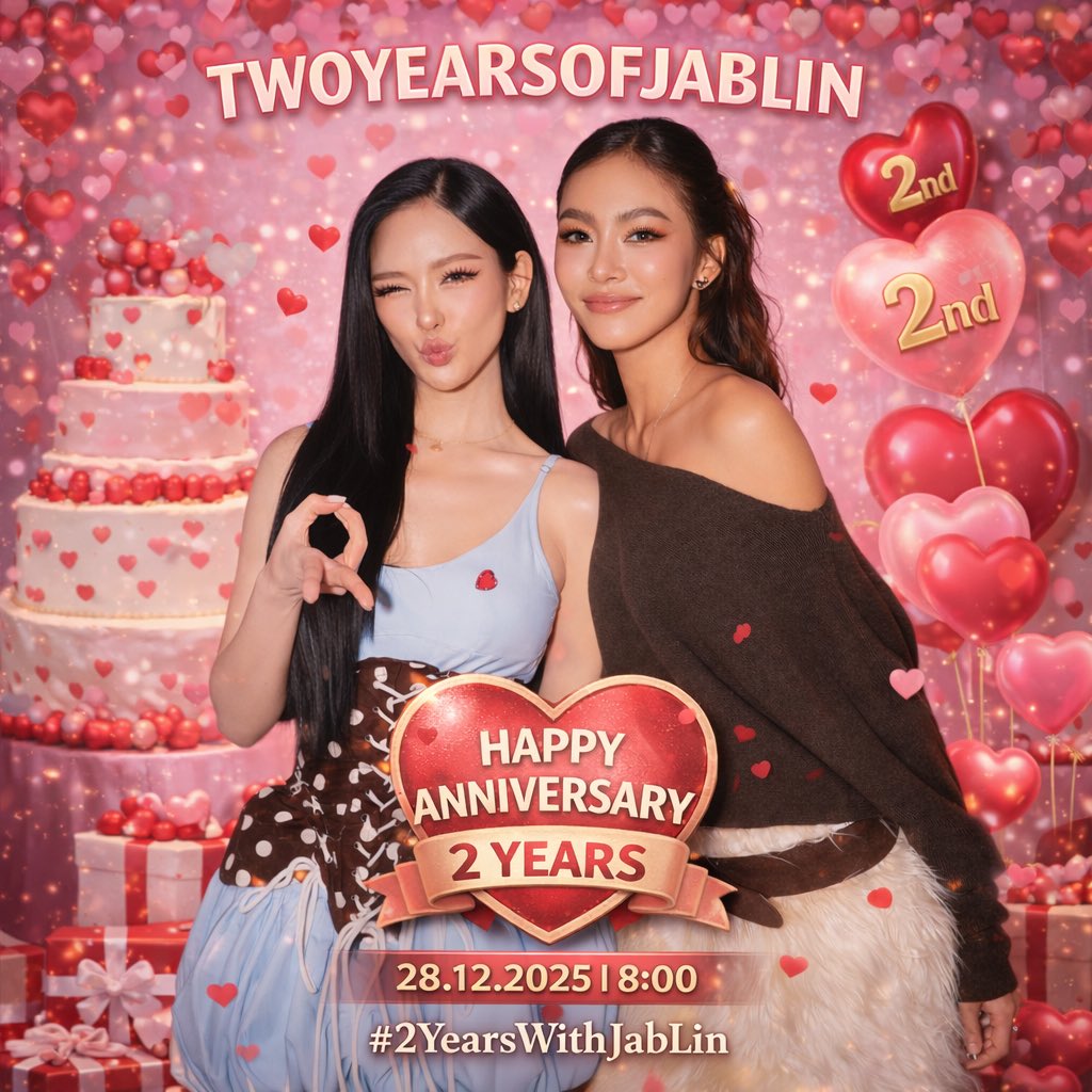 𝐓𝐫𝐞𝐧𝐝𝐢𝐧𝐠 𝐀𝐧𝐧𝐨𝐮𝐧𝐜𝐞𝐦𝐞𝐧𝐭

🗓️ : 28.12.2025 | 08.00 น.
🔑 : TWOYEARSOFJABLIN 
#️⃣ : #.2YearsWithJabLin

#หลินมาลิน #ใบมิ้นท์กิตติยาพร 
#จ๊าบหลิน #JabLin