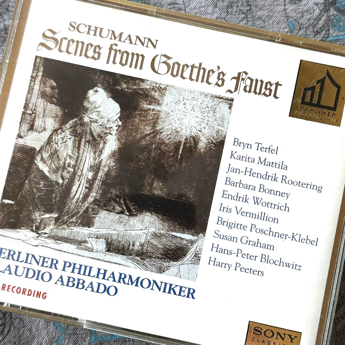 朝から私の書庫/楽庫を覗いていたらシューマンの「ゲーテの