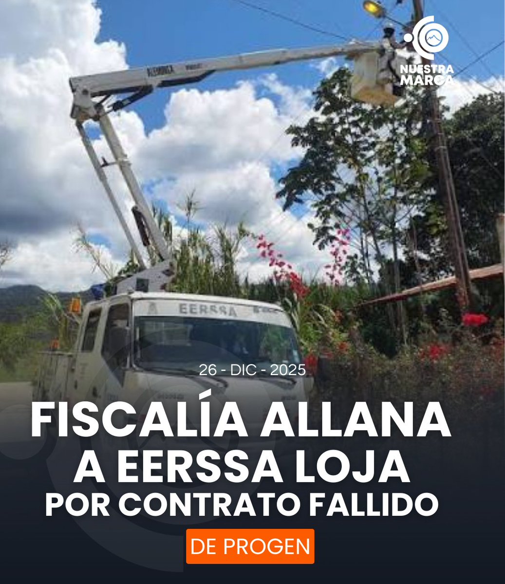 Fiscalía allanó Eerssa en Loja tras una investigación de un contrato fallido. La investigación se centra en la adjudicación a Progen, a través del Consorcio Térmica Catamayo, de un contrato de 20,1 millones de dólares para modernizar la central termoeléctrica de Catamayo.
