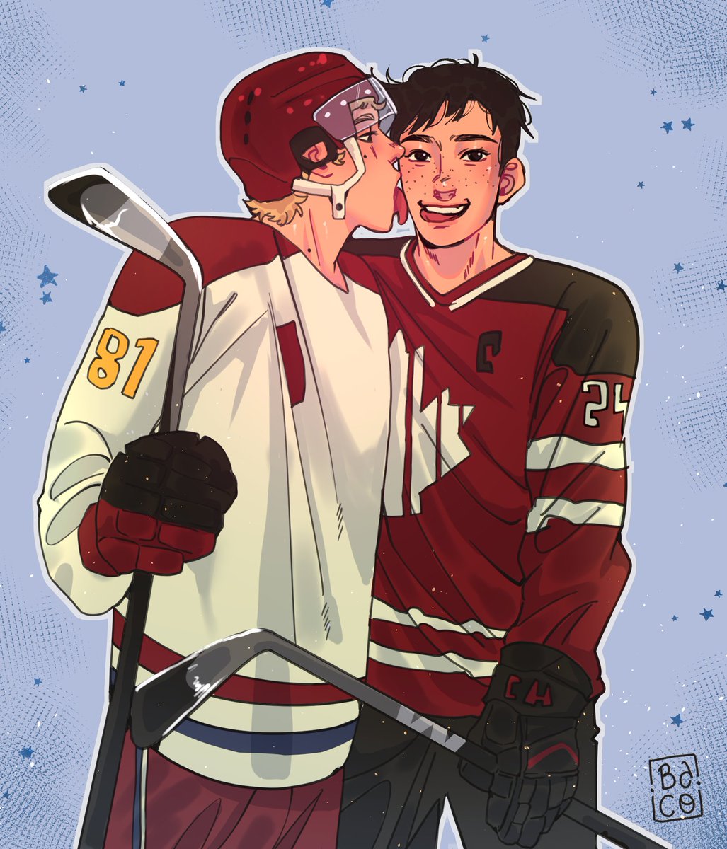 my two personal friends Ilya and Shane #hollanov #heatedrivalry