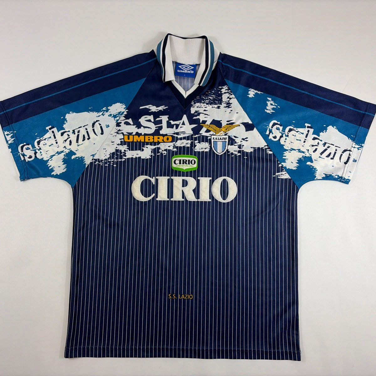 MINT Authentic ultra rare Umbro SS Lazio 1996 1997 Third Shirt