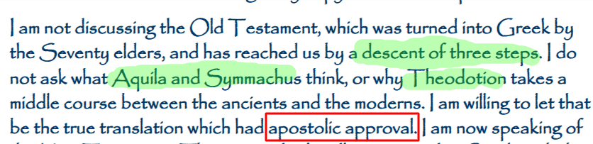 StLHandyMan's tweet photo. @truthstreamnews imo: the #Vulgate bible looks to be the least tainted.... but the Author hinted: Apostolic Approval... blundering copyist... "by 3 steps"... https://t.co/bdTcIkE95W https://t.co/bbqH3vE1Jj