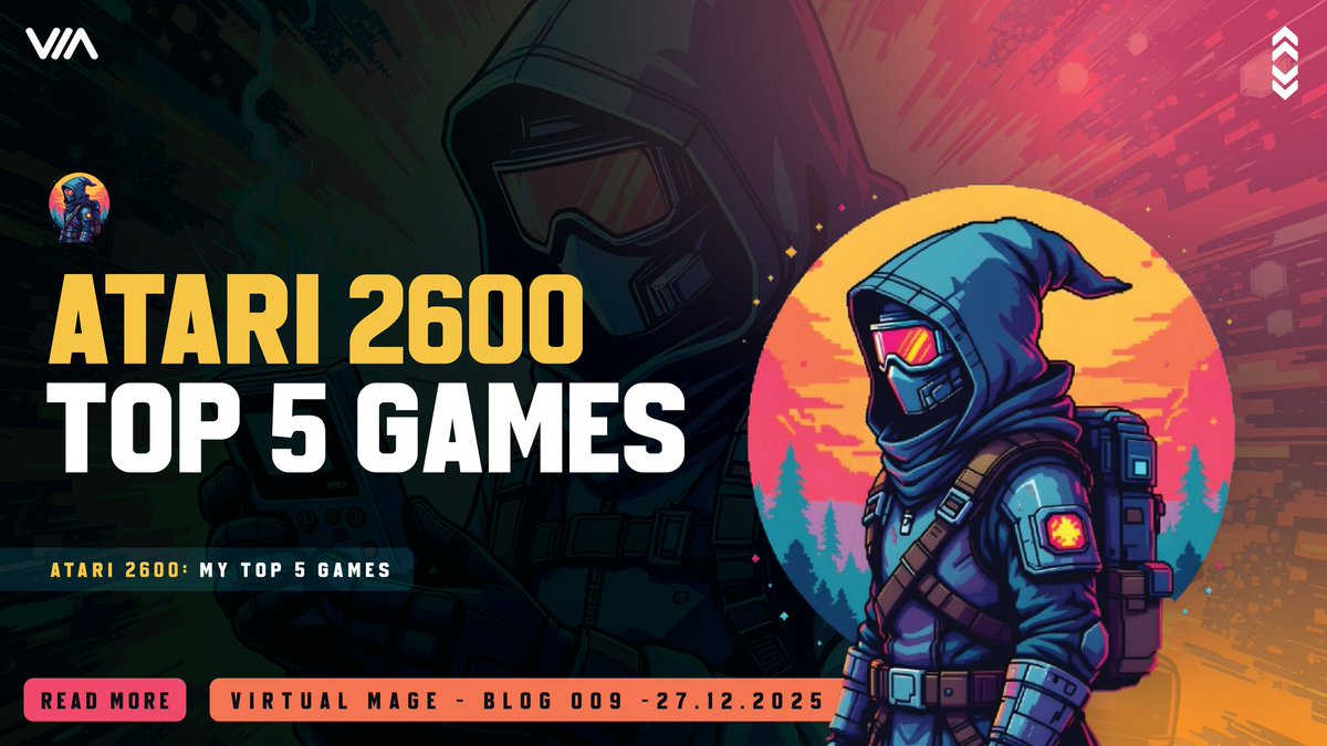 virtualmage17's tweet image. Atari 2600 🕹️

My personal Top 5 games, plus a few honourable mentions.

Simple visuals, pure gameplay, and timeless fun.

Each video clip below shows why these still matter today.

Let’s start at the edges and work our way to number one.🎮🧵

#atari2600 #retrogaming #top5