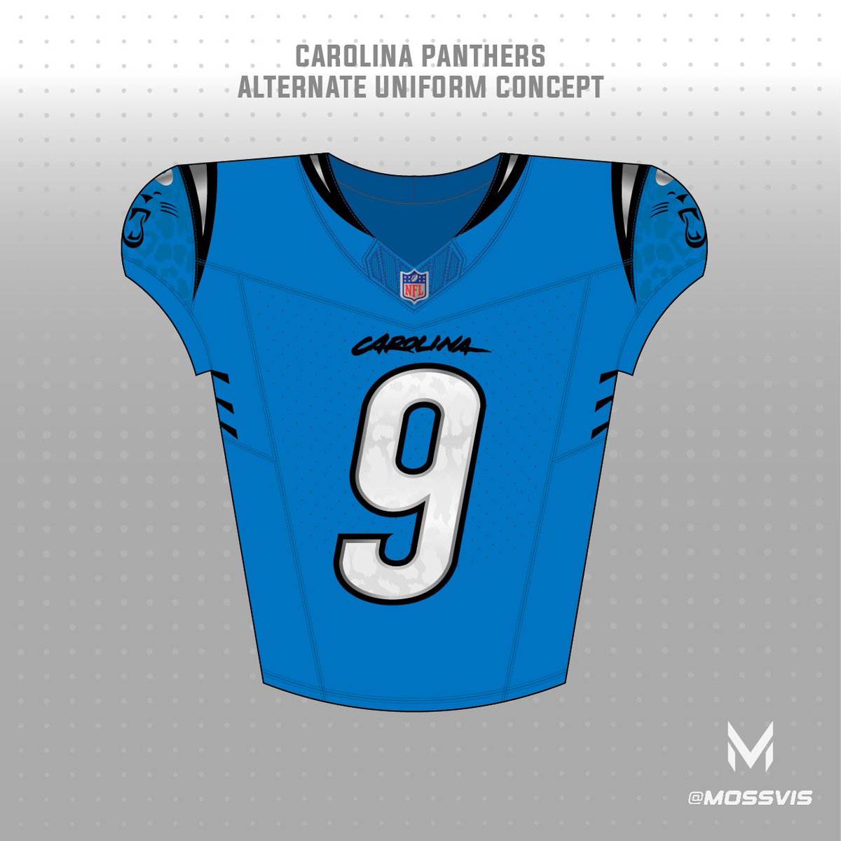 MossVis's tweet photo. Since the Panthers have started to embrace their old 90's word mark again, I thought it would be fun to see what direction they could go in if they were to undergo a redesign! https://t.co/xaoxSLn7Tt