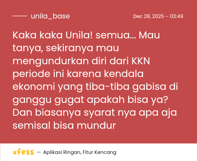 UNILABASE | JUALAN JUMAT‼️ tweet media