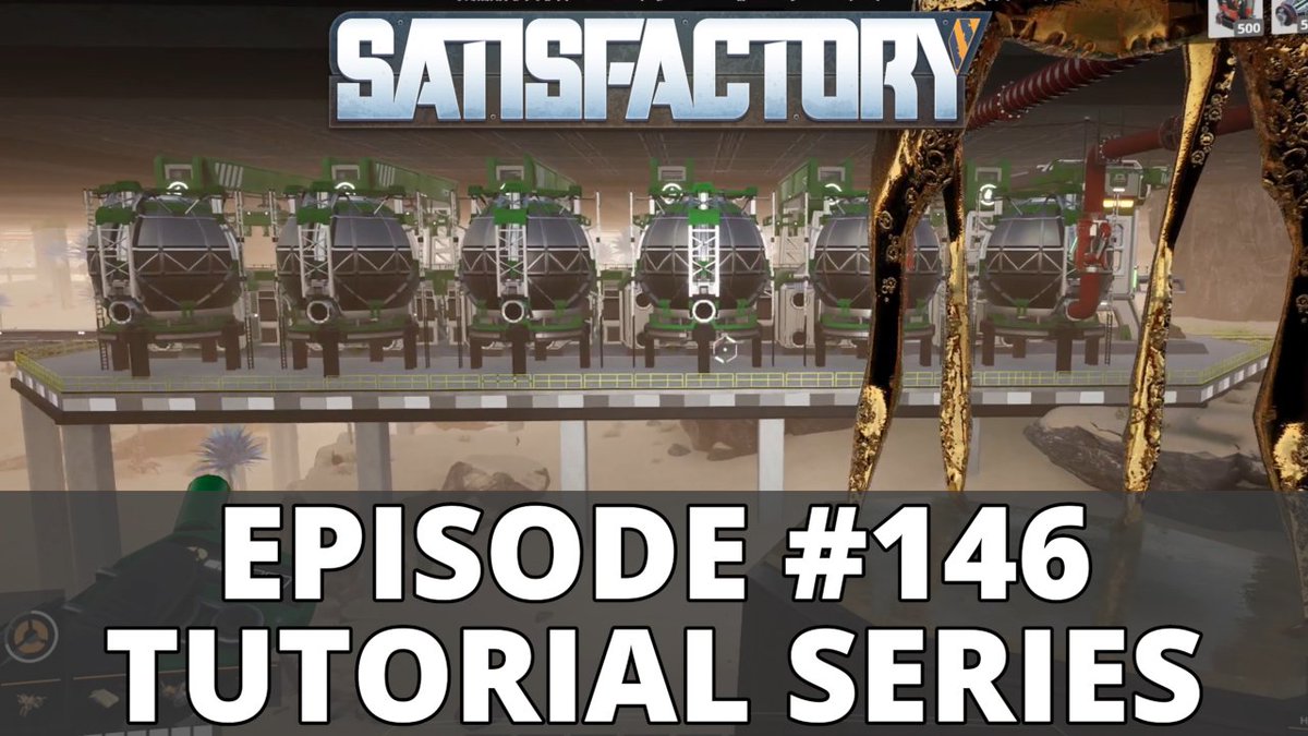 In Episode 146 we made more Plastic for making Empty Canisters and then turning the HOR by-product into Petroleum Coke that we will turn into Steel Ingots for Empty Canisters. Come check it out over here on YouTube: youtu.be/vS73xiSqPdA #Satisfactory <a href="/SatisfactoryAF/">Satisfactory</a>