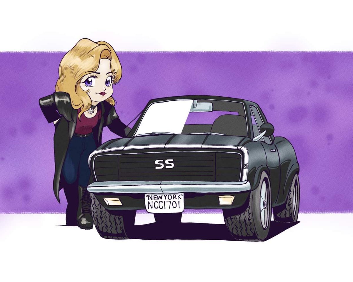 UmbraElf's tweet photo. My second #UrbanFantasy novel is 50% through edits with the editor!  Art is partially by the talented @RoadBusterX (he drew the Camaro).  KatHumanArt drew the Cute blonde. https://t.co/cGoN6RVpVE