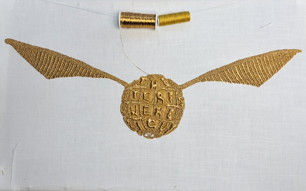 JessDeWahls's tweet photo. The T3RF5 were right 🌟
‘Stitch Snitch’
#goldwork #goldworkembroidery https://t.co/iT0DP3j6el