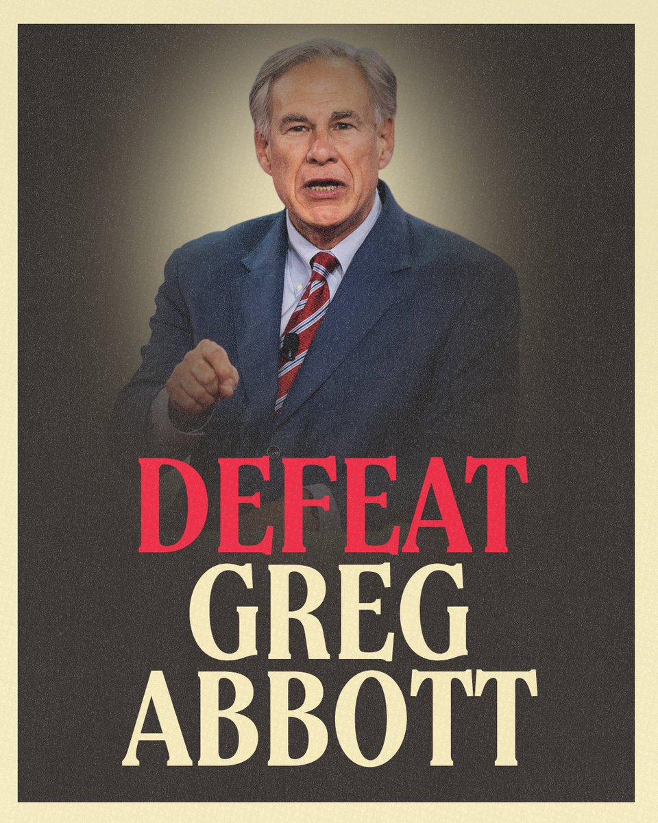 GinaHinojosaTX's tweet image. We’ll never have the state we deserve, so long as we have a governor who can be bought. 

That’s why in 2026 we must defeat Greg Abbott.