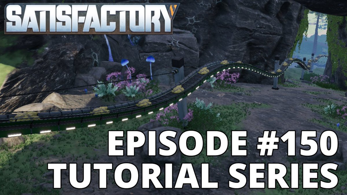 We finished setting up the incoming Sulfur trains in Episode 150. This is required for Sulfuric Acid for the Battery production line, which added some train signalling issues. Come check it out over here on YouTube: youtu.be/WC80epKz53c #Satisfactory <a href="/SatisfactoryAF/">Satisfactory</a>