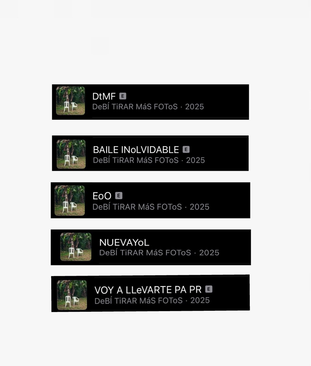jolix_12's tweet photo. Los verdaderos hits del 2025: 

Todos mínimo tienen 700 millones. Más respeto a Bad Bunny https://t.co/B4GEZRea74