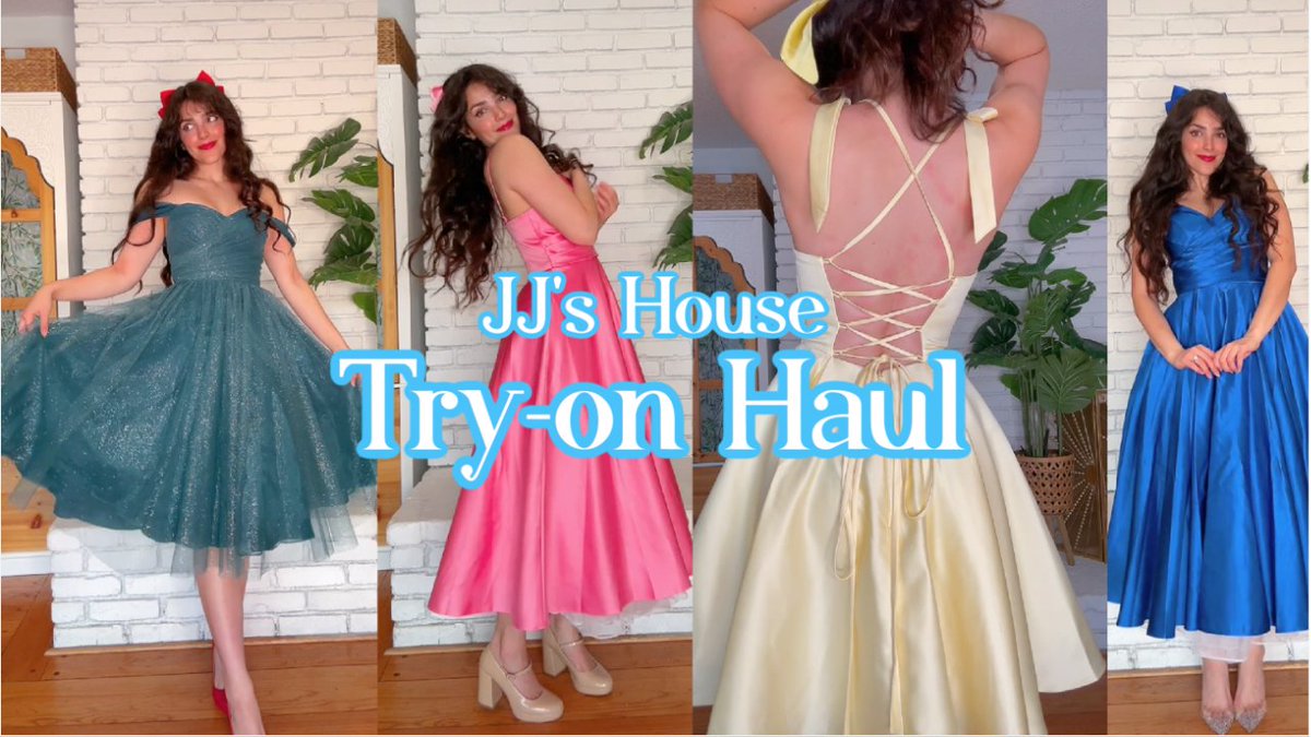JJ's House Try On Haul │ Prom Dresses, Bridesmaid Dresses, Wedding Guest... youtu.be/Knw4AZitB-I?si…