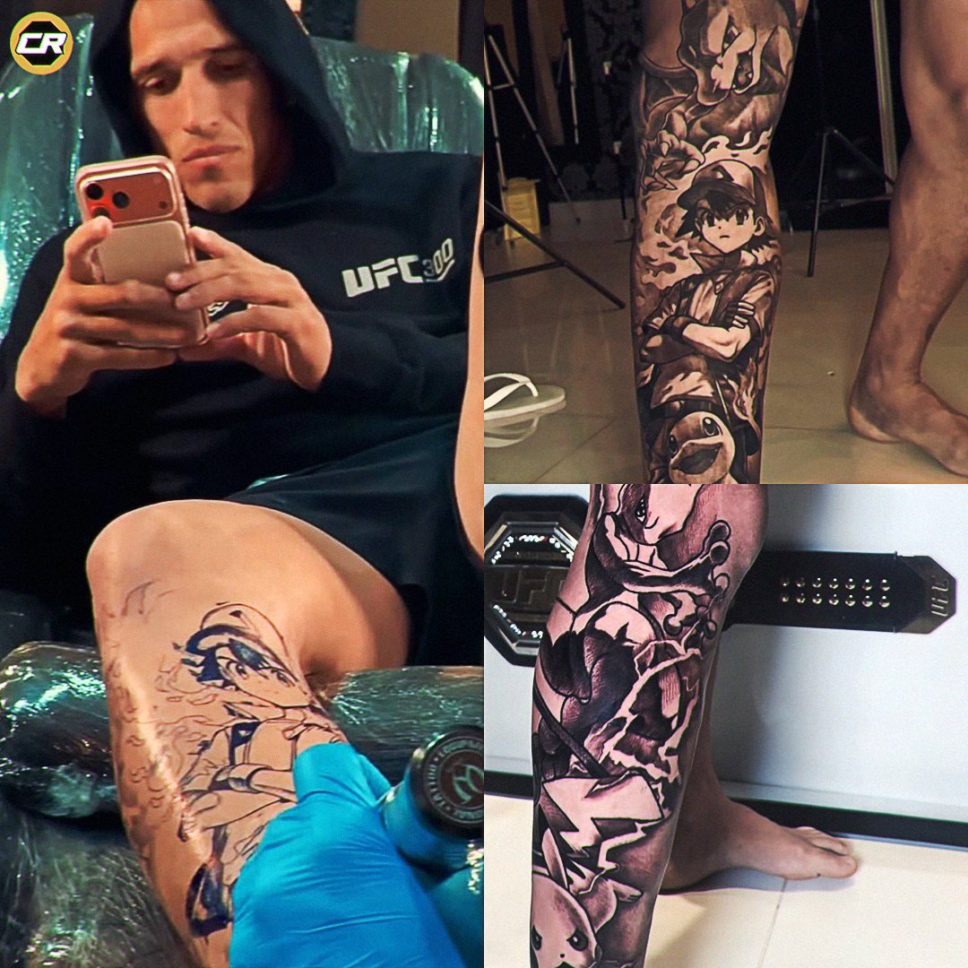 ChampRDS's tweet image. Charles Oliveira shows off his new Pokemon leg sleeve tattoo 👀

(via @CharlesDoBronxs)