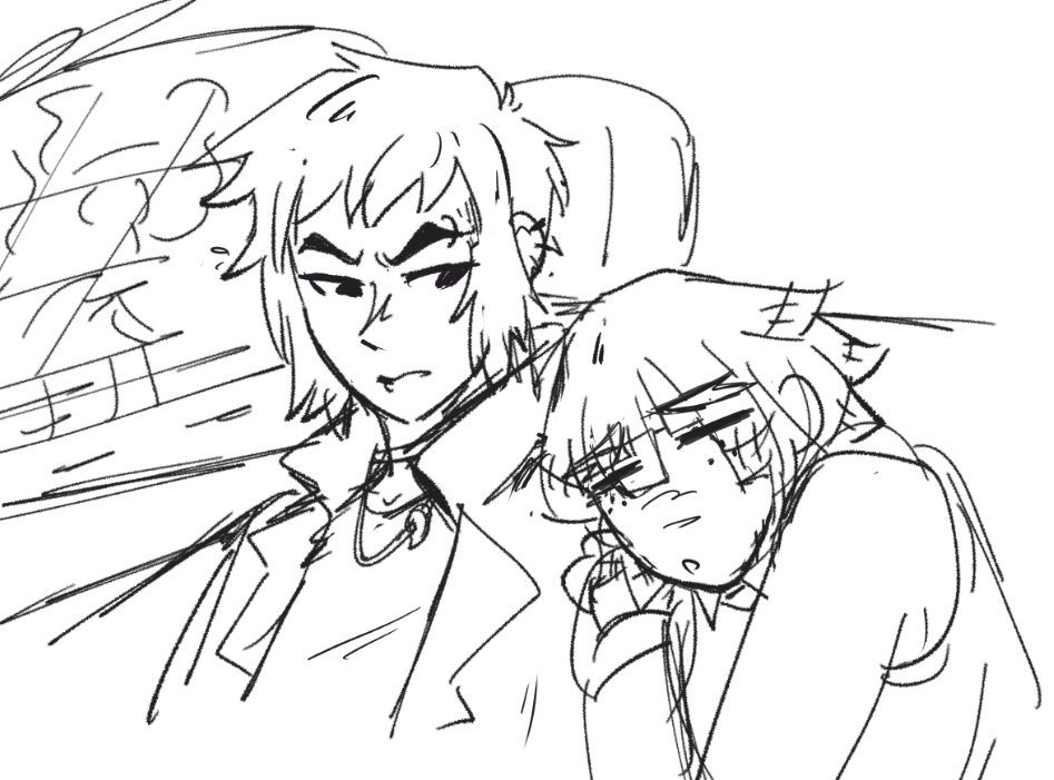 raccphobia's tweet image. car ride doodle #thunderbros