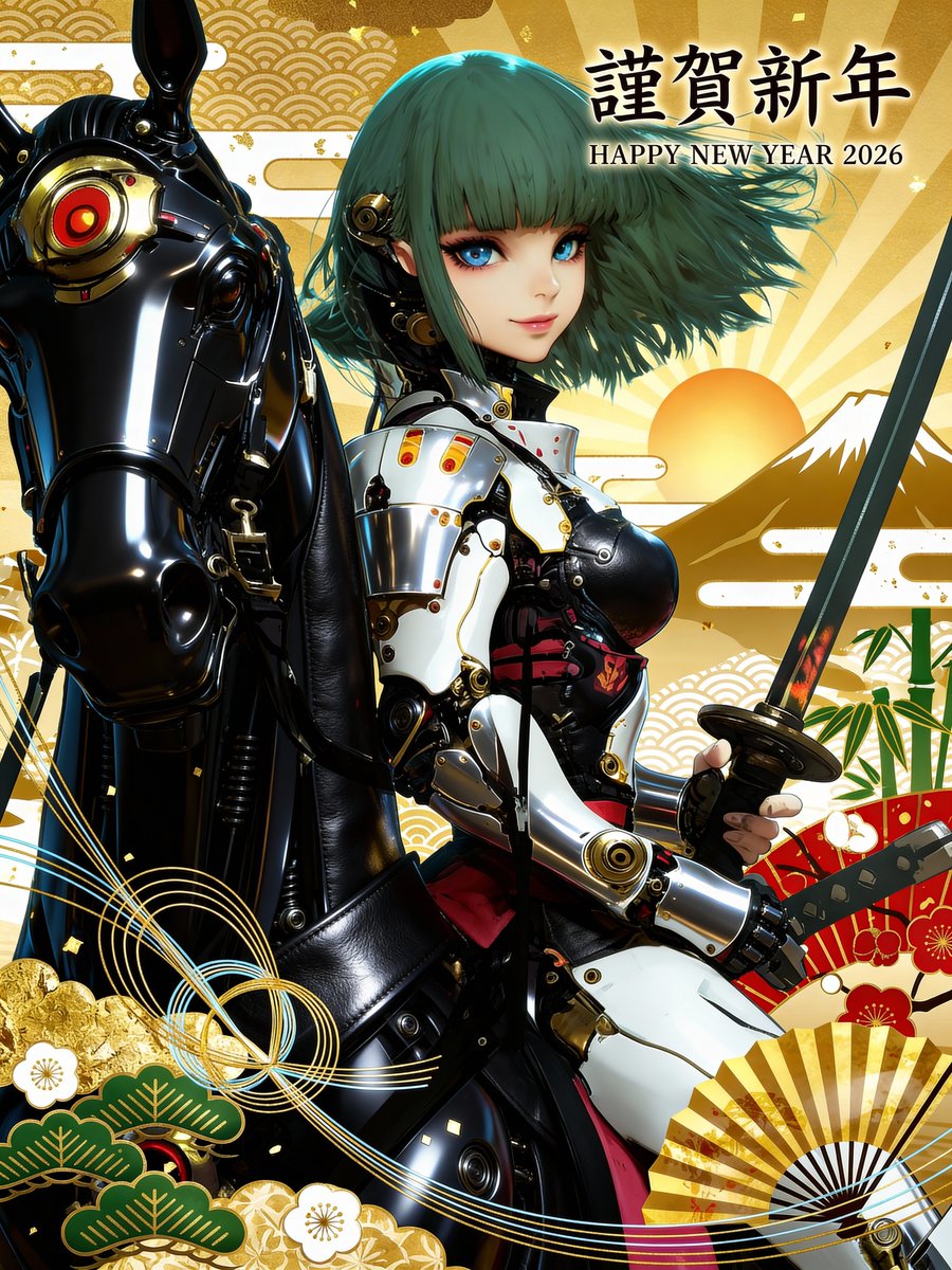 🎍🎠お題【お正月・年賀状・和】 ✨ ～新しい年の幕開け～ 👇🍌年賀状