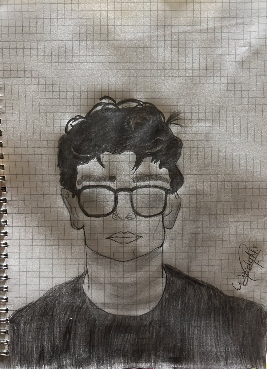 Me inspirei tanto hoje e fiz um desenho dele🥹💘