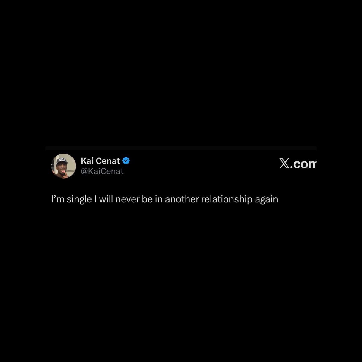 FearedBuck's tweet image. Kai Cenat announces that he’s officially single and will never be in another relationship again

“I’m single I will never be in another relationship again”