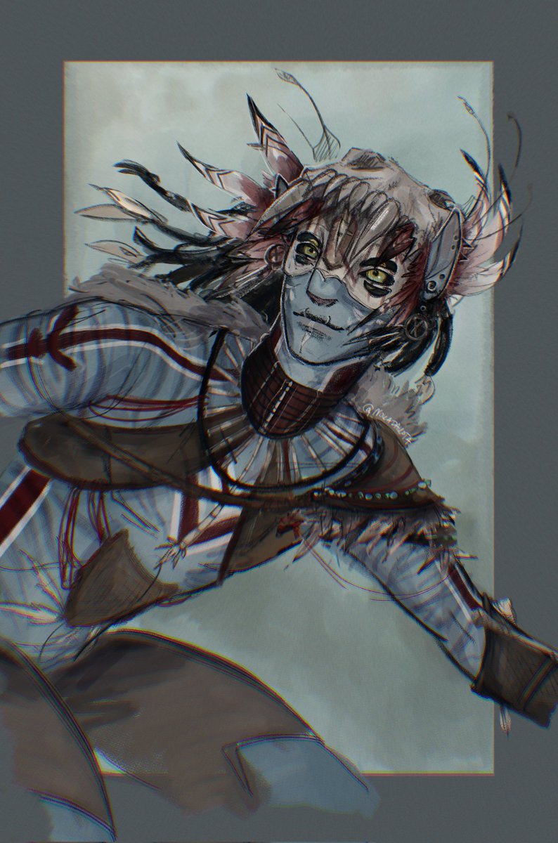 Nokadakota's tweet image. Went to see Avatar 3 and just had to draw a lil Vessel Na'Vi concept...
#sleeptoken #sleeptokenfanart #sleeptokenart #Avatar #AvatarFireAndAsh #Avatar3